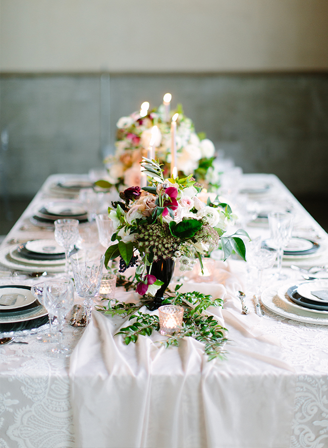 Rustic Steel Grey and Mauve Wedding Inspiration - Inspired by This