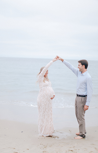 Elegant Laguna Beach Maternity Photos - Inspired by This