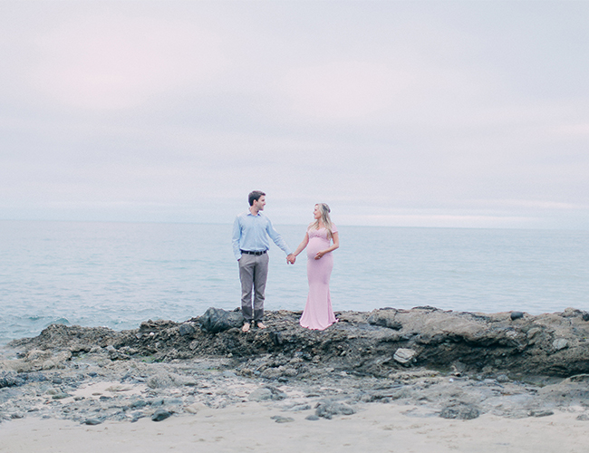 Elegant Laguna Beach Maternity Photos - Inspired by This