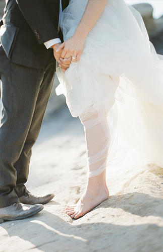 Romantic Black & White Desert Elopement - Inspired by This