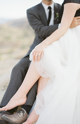 Romantic Black & White Desert Elopement - Inspired by This