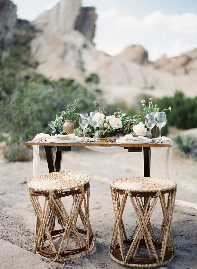 Romantic Black & White Desert Elopement - Inspired by This