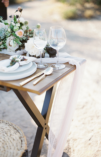 Romantic Black & White Desert Elopement - Inspired by This