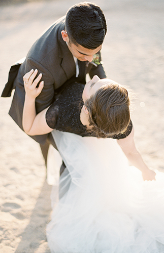 Romantic Black & White Desert Elopement - Inspired by This