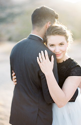 Romantic Black & White Desert Elopement - Inspired by This