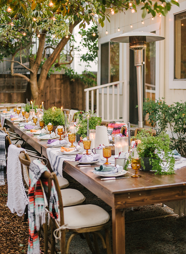 A Boho Backyard Friendsgiving - Inspired by This