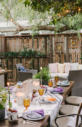 A Boho Backyard Friendsgiving - Inspired by This