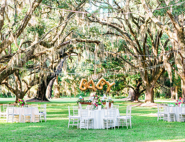 Hot Pink Patterned Baby Shower - Inspired by This