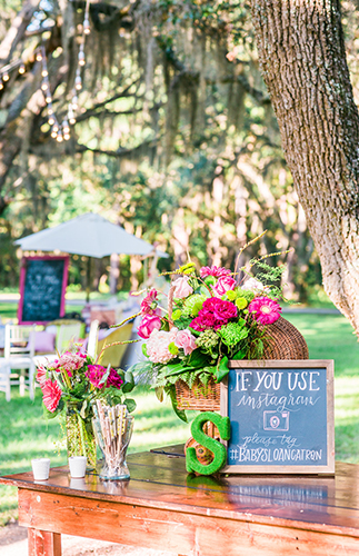 Hot Pink Patterned Baby Shower - Inspired by This