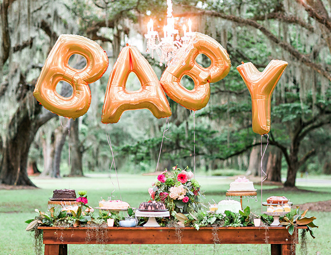 Hot Pink Patterned Baby Shower - Inspired by This