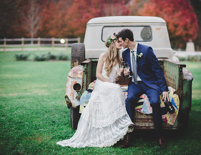 Vintage Fall Wedding Inspiration in Alabama - Inspired by This