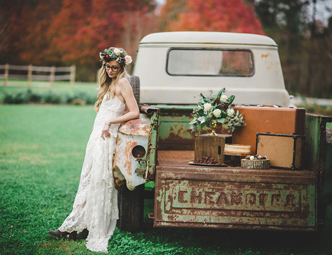 Vintage Fall Wedding Inspiration in Alabama - Inspired by This