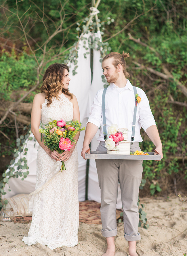 Bohemian Beach Wedding Inspiration - Inspired by This