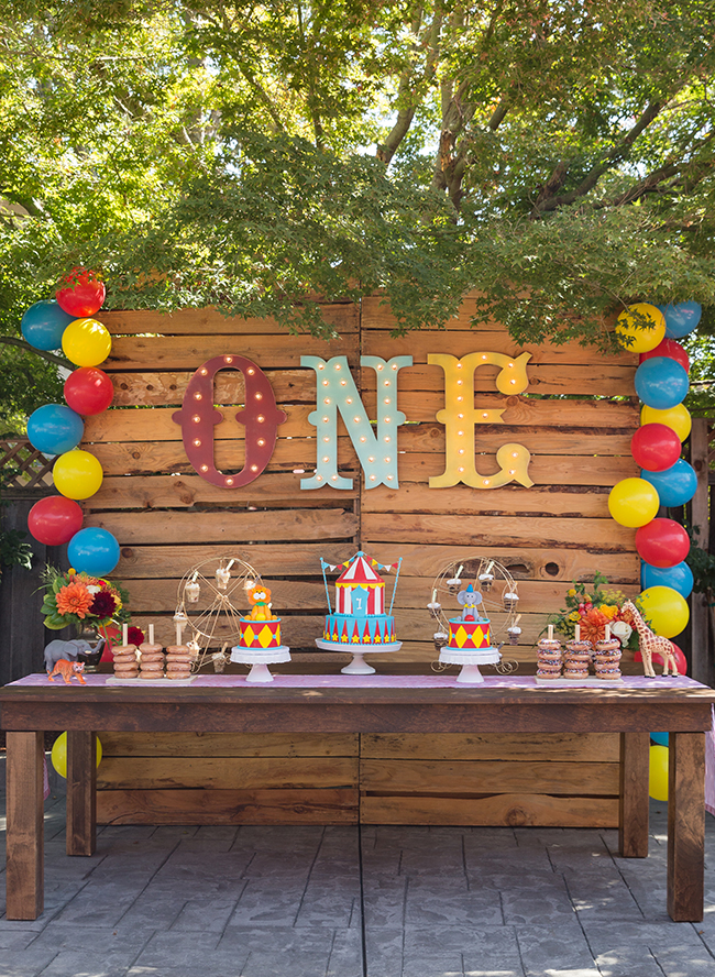 Animal Circus Themed First Birthday Party - Inspired by This