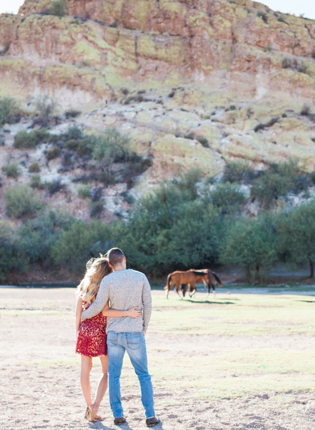 Lakeside Engagement with Wild Horses - Inspired by This