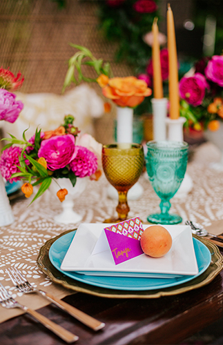 Bold & Brigth 70s Themed Bridal Shower - Inspired by This