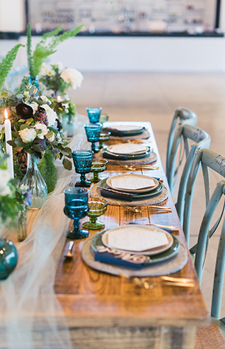 Green and Blue Winter Wedding - Inspired by This