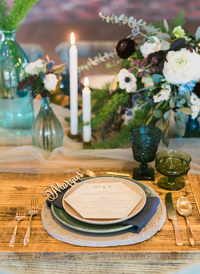 Green and Blue Winter Wedding - Inspired by This