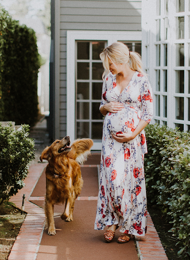 Fashionable Maternity Photos at Home - Inspired by This