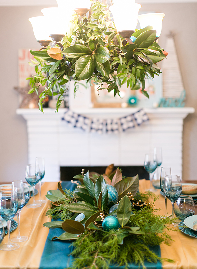 Teal Coastal Christmas Dinner Party - Inspired by This