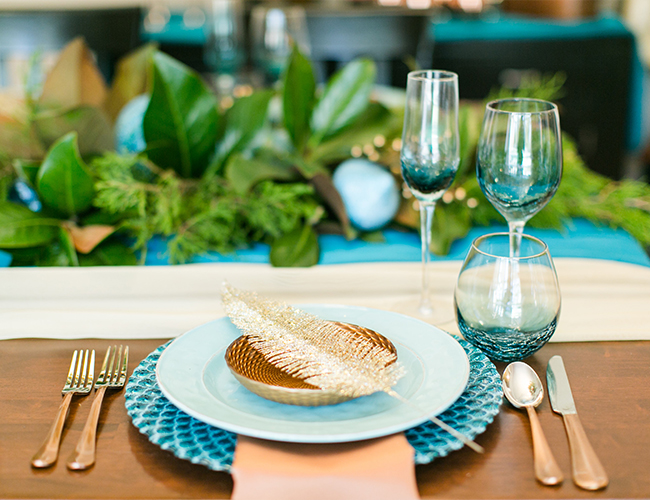 Teal Coastal Christmas Dinner Party - Inspired by This