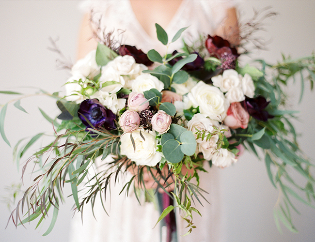 Moody Lavender Wedding at a Modern Loft - Inspired by This