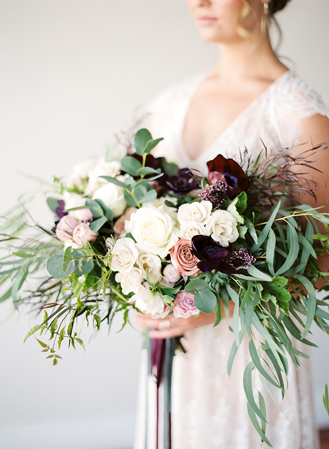 Moody Lavender Wedding at a Modern Loft - Inspired by This