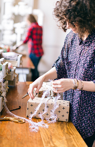 A DIY Holiday Wrapping Party - Inspired by This