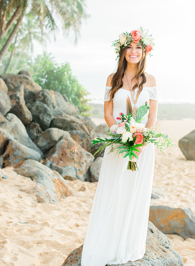 Coachella Inspired Elopement in Hawaii - Inspired By This