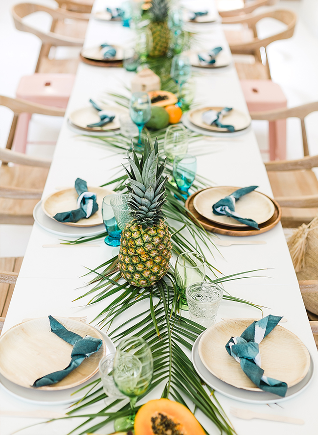 Papaya & Palm Leaves Tropical Baby Shower - Inspired By This