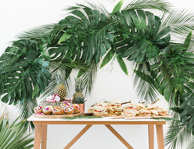 tropical boy baby shower