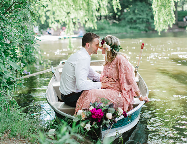 Bohemian Central Park Maternity Photos - Inspired By This