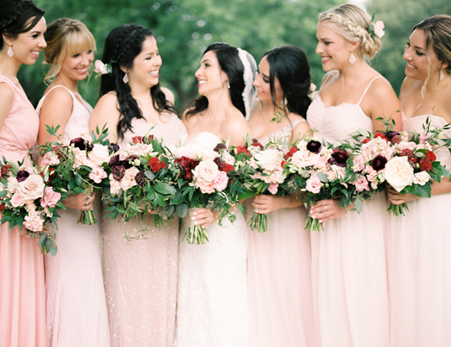 Red and Blush Wedding