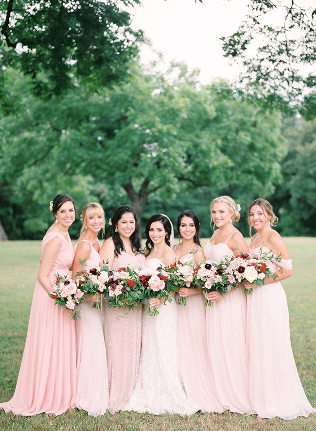 Red and Blush Wedding