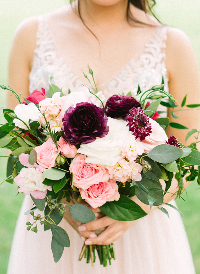 Red and Blush Wedding