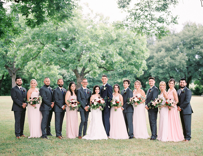 Red and Blush Wedding