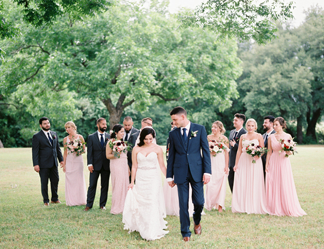 Red and Blush Wedding