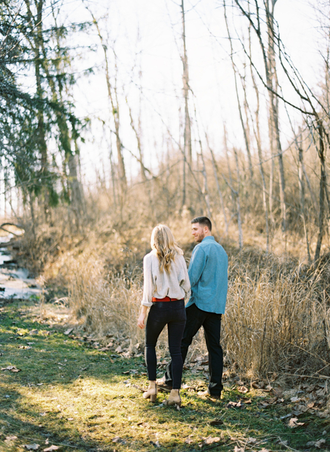 Fall Engagement Photos in the Woods 