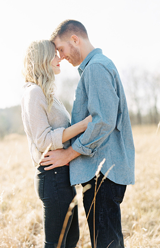 Fall Engagement Photos in the Woods 