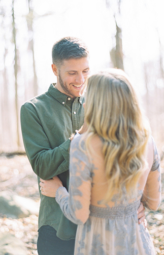 Fall Engagement Photos in the Woods 