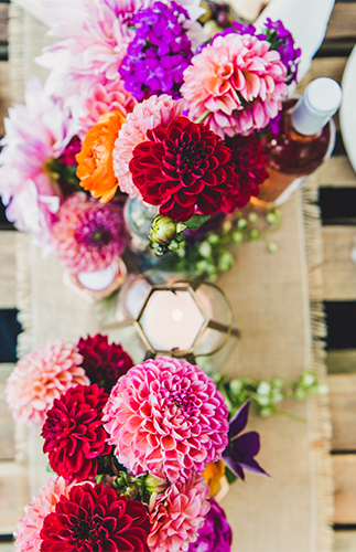 Colorful Backyard Dinner Party 