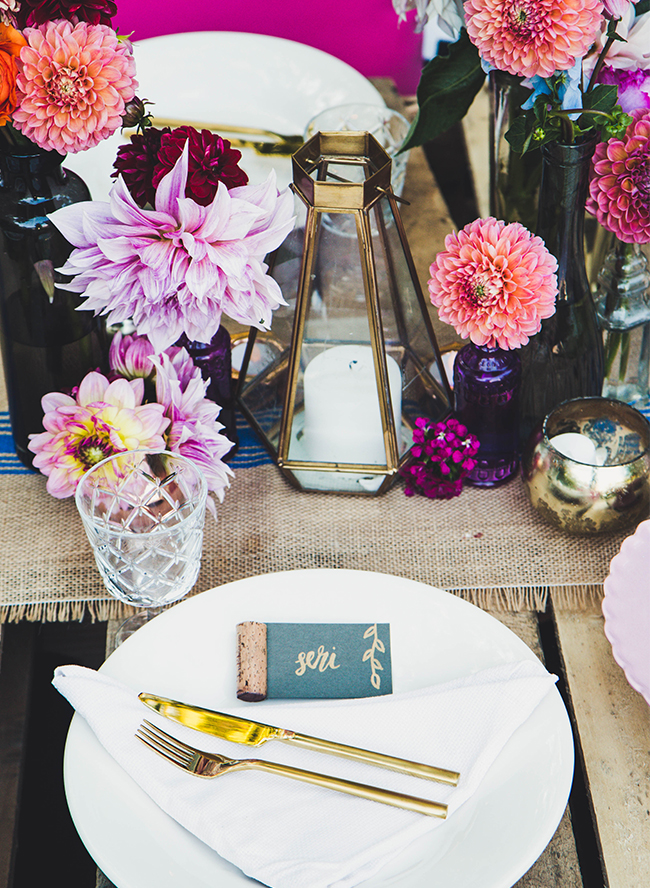 Colorful Backyard Dinner Party