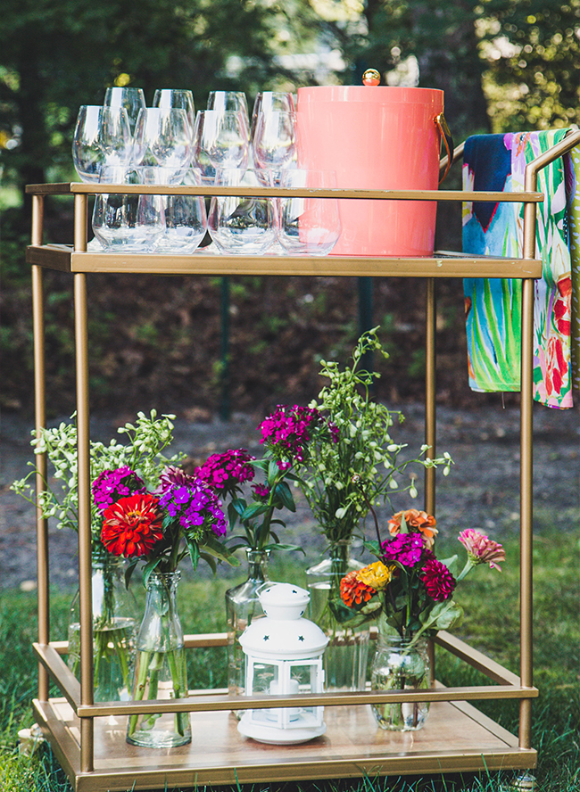 Colorful Backyard Dinner Party 