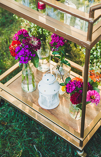 Colorful Backyard Dinner Party