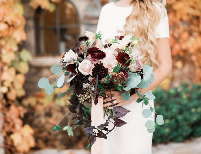 Burgundy and Blue wedding inspiration