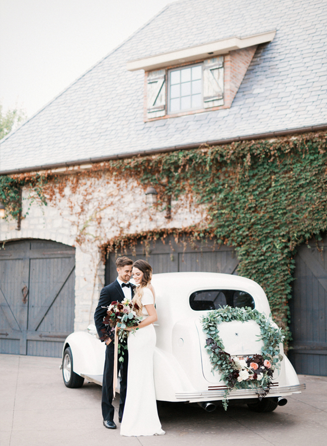 Burgundy and Blue wedding inspiration