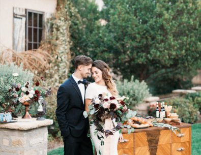 Burgundy and Blue wedding inspiration