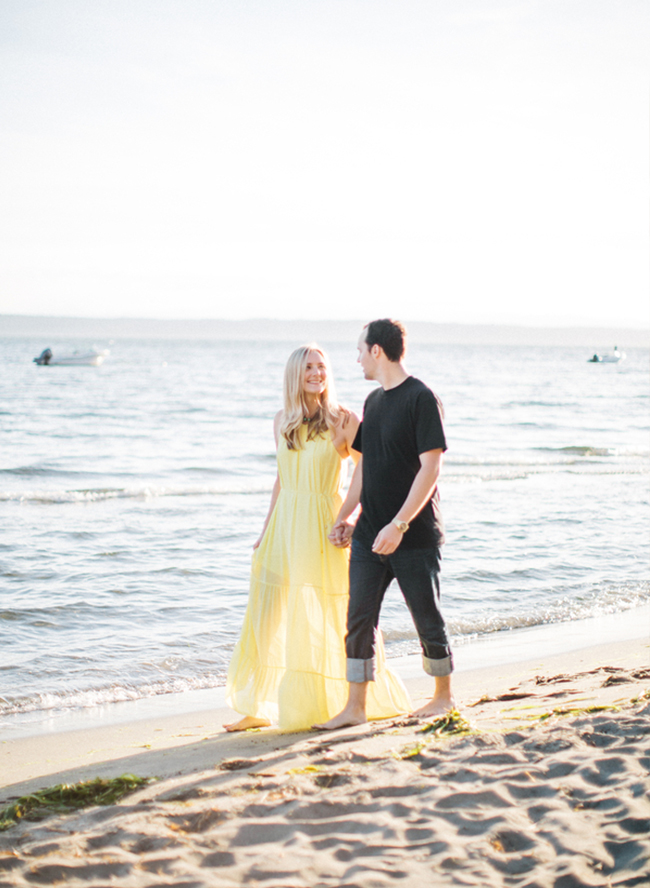 Beach Boat Ride Engagement 