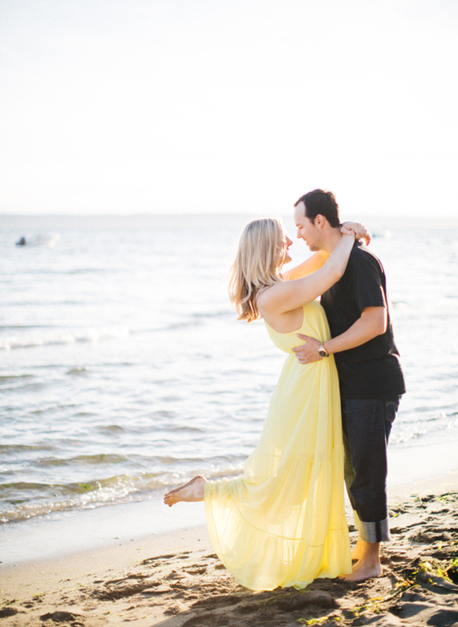 Beach Boat Ride Engagement 