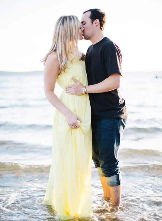 Beach Boat Ride Engagement 